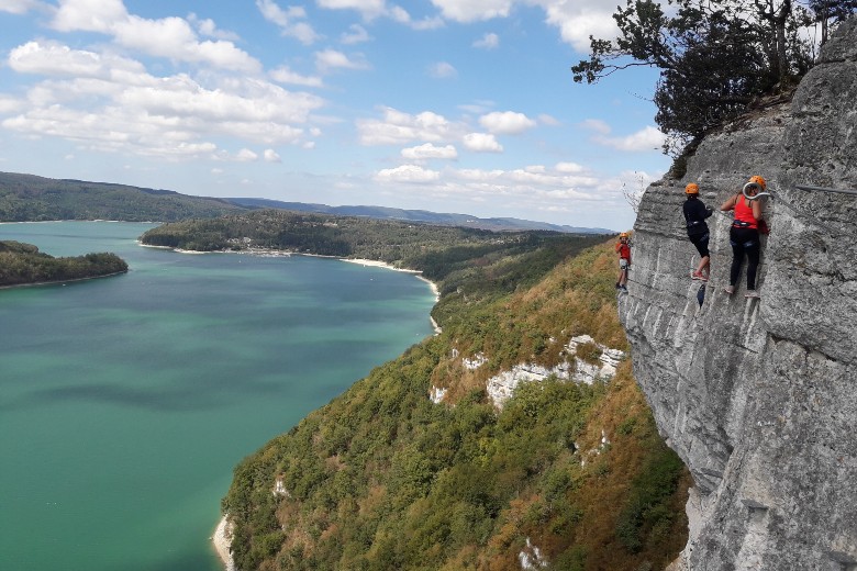 Via Ferrata du lac de Vouglans, belvédère du Regardoir 11/08/2024